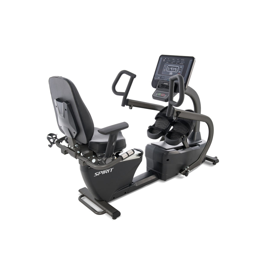 Spirit CRS800+ · Stepper reclinado com consola LED e assento giratório