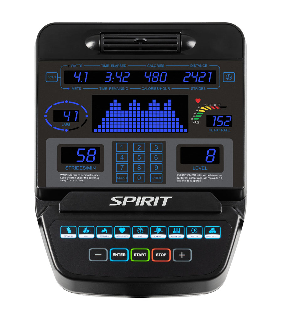 Spirit CR900 · Bicicleta reclinada com consola LED