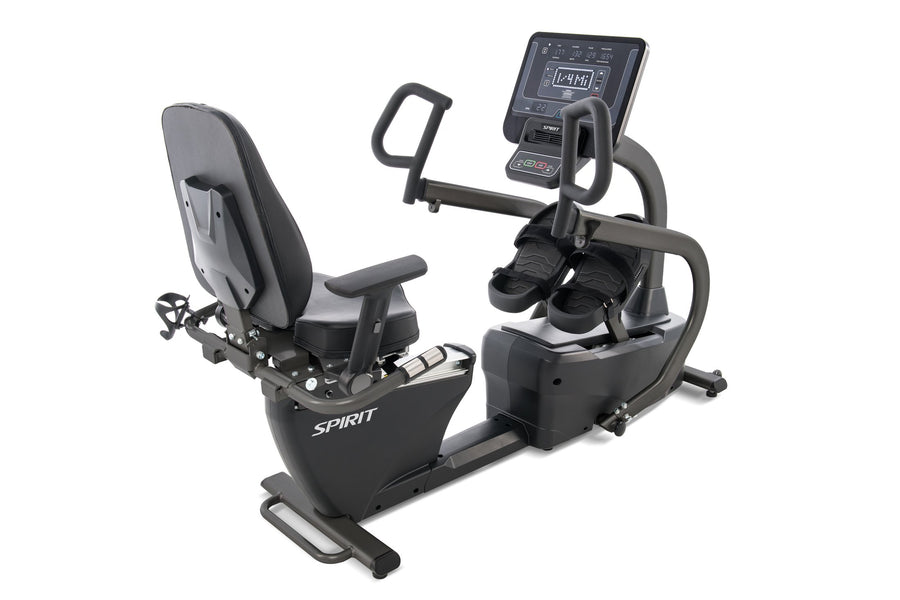 Spirit CRS800+ · Stepper reclinado com consola LED e assento giratório