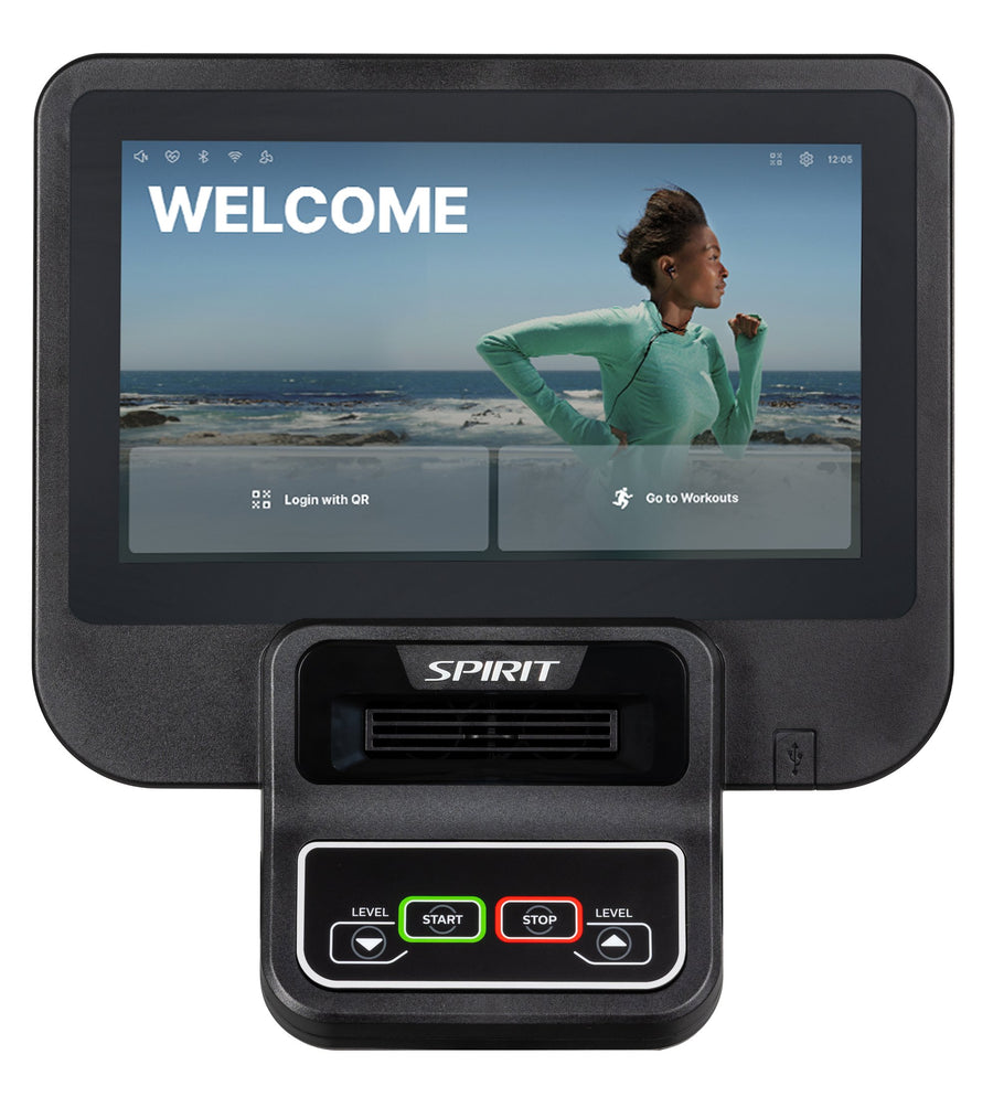 Spirit CU800+ ENT · Bicicleta vertical com consola Entertainment